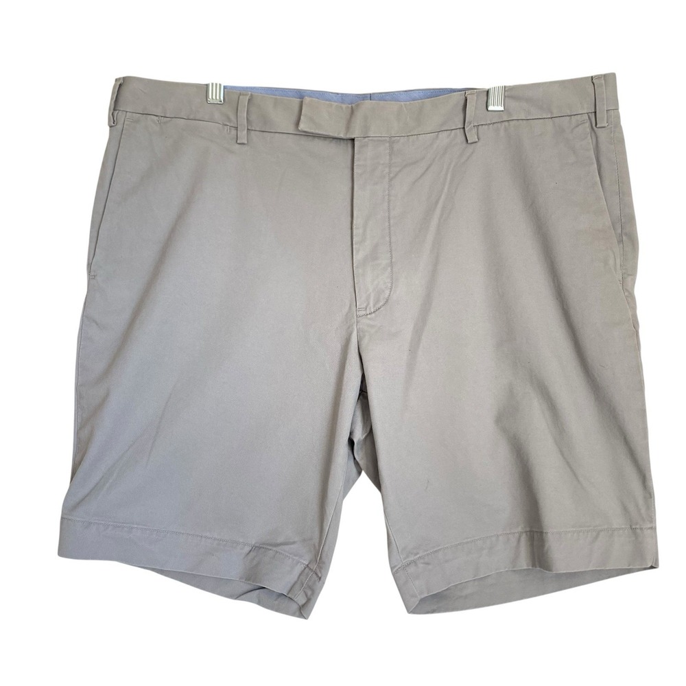 Polo Ralph Lauren Chino Shorts Men 40x9" Gray Cotton Stretch  Preppy Classic